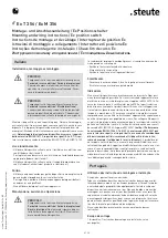 Предварительный просмотр 6 страницы steute 1172992 Mounting And Wiring Instructions