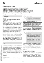 Предварительный просмотр 8 страницы steute 1172992 Mounting And Wiring Instructions