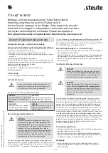 Preview for 1 page of steute 1177832 Mounting And Wiring Instructions