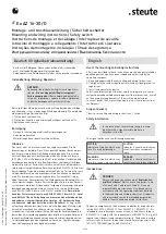 Preview for 2 page of steute 1177832 Mounting And Wiring Instructions