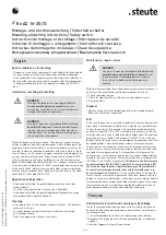 Preview for 3 page of steute 1177832 Mounting And Wiring Instructions