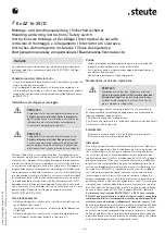 Preview for 6 page of steute 1177832 Mounting And Wiring Instructions