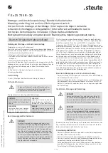 Preview for 1 page of steute 1186670 Mounting And Wiring Instructions