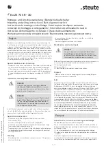 Preview for 3 page of steute 1186670 Mounting And Wiring Instructions