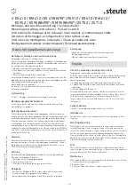 steute 1188168 Mounting And Wiring Instructions preview