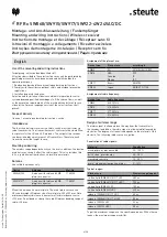 Preview for 4 page of steute 1188654 Mounting And Wiring Instructions