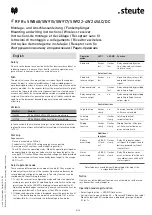 Preview for 5 page of steute 1188654 Mounting And Wiring Instructions