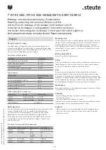 Предварительный просмотр 3 страницы steute 1205955 Mounting And Wiring Instructions