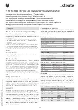 Предварительный просмотр 4 страницы steute 1205955 Mounting And Wiring Instructions