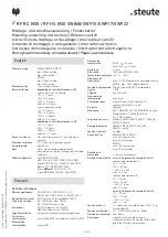 Предварительный просмотр 13 страницы steute 1205955 Mounting And Wiring Instructions