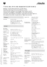 Предварительный просмотр 14 страницы steute 1205955 Mounting And Wiring Instructions