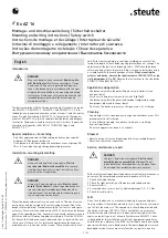 Preview for 3 page of steute 1210562 Mounting And Wiring Instructions