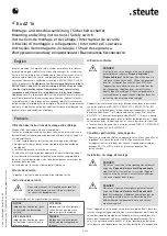 Preview for 4 page of steute 1210562 Mounting And Wiring Instructions