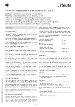 Preview for 3 page of steute 1245018 Mounting And Wiring Instructions