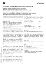 Preview for 4 page of steute 1245018 Mounting And Wiring Instructions