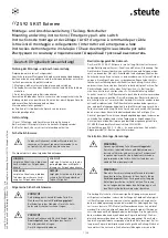 Preview for 1 page of steute 1246278 Mounting And Wiring Instructions