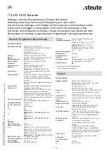 Preview for 21 page of steute 1246278 Mounting And Wiring Instructions