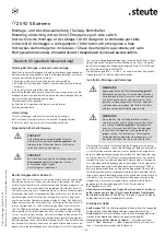 Preview for 1 page of steute 1277146 Mounting And Wiring Instructions