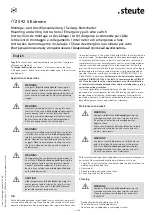 Preview for 4 page of steute 1277146 Mounting And Wiring Instructions