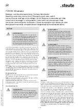 Preview for 8 page of steute 1277146 Mounting And Wiring Instructions