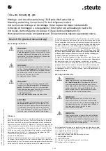 Preview for 2 page of steute 1306580 Mounting And Wiring Instructions