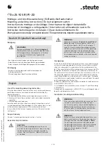 Preview for 3 page of steute 1306580 Mounting And Wiring Instructions