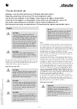 Preview for 4 page of steute 1306580 Mounting And Wiring Instructions