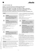 Preview for 5 page of steute 1306580 Mounting And Wiring Instructions