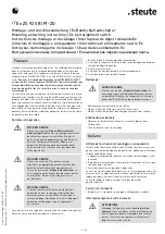 Preview for 7 page of steute 1306580 Mounting And Wiring Instructions