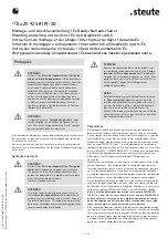 Preview for 11 page of steute 1306580 Mounting And Wiring Instructions