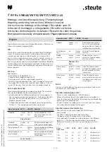 Предварительный просмотр 4 страницы steute 1340469 Mounting And Wiring Instructions