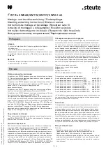 Предварительный просмотр 13 страницы steute 1340469 Mounting And Wiring Instructions