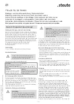 Preview for 1 page of steute 1401136 Mounting And Wiring Instructions