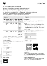 Предварительный просмотр 2 страницы steute 1412808 Mounting And Wiring Instructions