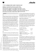 Preview for 4 page of steute 1445732 Mounting And Wiring Instructions