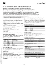 Предварительный просмотр 1 страницы steute 1488191 Mounting And Wiring Instructions