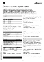 Предварительный просмотр 3 страницы steute 1488191 Mounting And Wiring Instructions