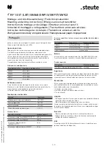 Предварительный просмотр 7 страницы steute 1488191 Mounting And Wiring Instructions