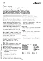 Предварительный просмотр 8 страницы steute BZ 16 Extreme Mounting And Wiring Instructions