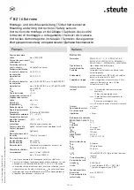 Предварительный просмотр 15 страницы steute BZ 16 Extreme Mounting And Wiring Instructions