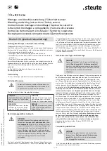 Preview for 1 page of steute EE RC Si 56 Series Mounting And Wiring Instructions