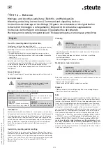 Preview for 2 page of steute ES 14 Extreme Series Mounting And Wiring Instructions