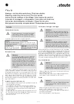 Preview for 6 page of steute Ex 13 1O/1S Mounting And Wiring Instructions