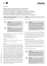 Preview for 2 page of steute Ex 13 Series Mounting And Wiring Instructions