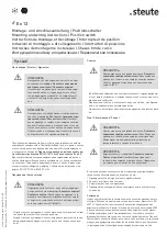 Preview for 9 page of steute Ex 13 Series Mounting And Wiring Instructions