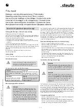 Предварительный просмотр 1 страницы steute Ex 14 AZ Mounting And Wiring Instructions