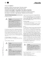 Preview for 1 page of steute Ex 61 Mounting And Wiring Instructions