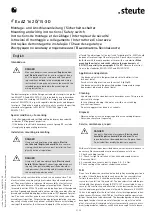 Preview for 3 page of steute Ex AZ 16 2O/1S-30N-3D Mounting And Wiring Instructions