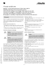 Preview for 8 page of steute Ex AZ 16 2O/1S-30N-3D Mounting And Wiring Instructions