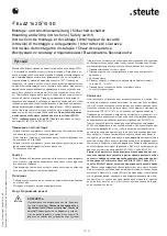 Preview for 10 page of steute Ex AZ 16 2O/1S-30N-3D Mounting And Wiring Instructions